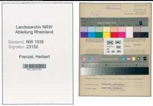 Entnazifizierung Herbert Frenzel , geb. 04.07.1922 (Technischer Zeichner)