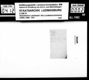 Ortsbeschreibung von Lauterach mit Neuburg, Reichenstein, Talheim und Laufenmühle