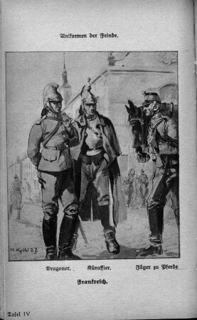Tafel IV. Uniformen der Feinde, Frankreich.