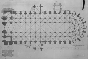 Bayeux, Kathedrale Notre-Dame, Grundriss