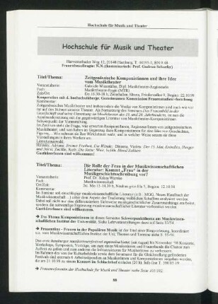 Hochschule für Musik und Theater