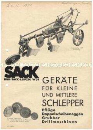 Bodenbearbeitungsgeräte für Schlepper