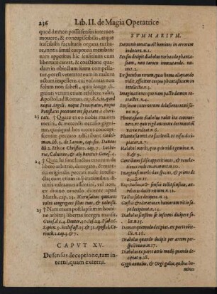 Caput XV. De sensus deceptione, tam ...