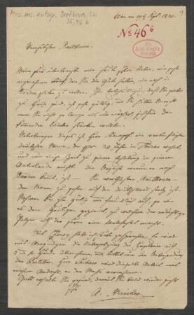 Brief an Ludwig van Beethoven : 29.09.1824