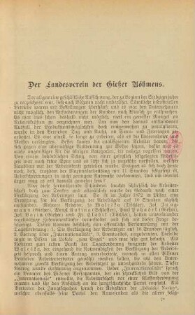 Der Landesverein der Gießer Böhmens.