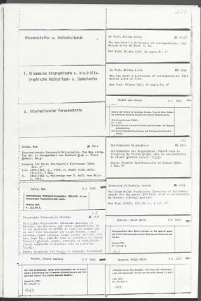 1. Allgemeine biographische und bio-bibliographische Nachschlage- und Sammelwerke