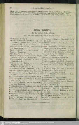 Fremde Verkäufer, welche die hiesigen Messen besuchen