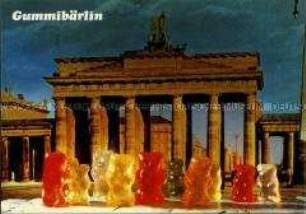 Brandenburger Tor mit Gummibärchen