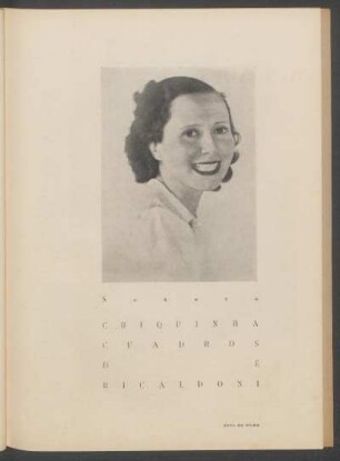 [Fotografía de] Señora Chiquinha Cuadros de Ricaldoni