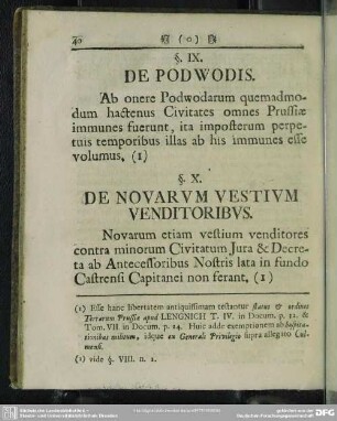 §. X. De Novarum Vestium Venditoribus