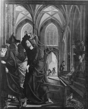 Pacheraltar: Die Vertreibung der Wechsler aus dem Tempel