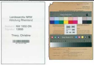 Entnazifizierung Christine Thiery, geb. 25.05.1894 (Prokuristin)