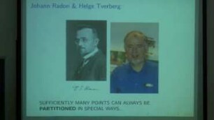 Data Classification Algorithms and Tverberg-type theorems