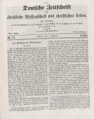 241-244 Der Realismus des Christenthums : Fortsetzung
