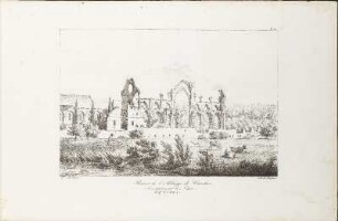 Illustration: Ruines de l'Abbaye de Vauclerc, Arrondissement de Lâon.