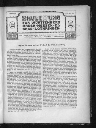 Fünfzehnter Jahrgang. No. 14/16.