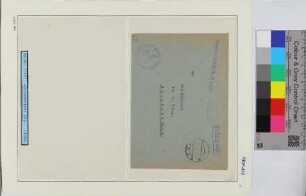 Dienstbrief, Schiffsname/Landeinheit: U-241, Feldpostnr. 11631; Frankatur, Mi.-Nr.: [Keine]; Poststempel: e 08.IX.43.17; Nebenstempel: Dienststelle Feldpost-Nr. M 11631