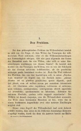 Die Willensfreiheit