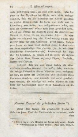 62-91 Neuester Zustand der griechischen Kirche