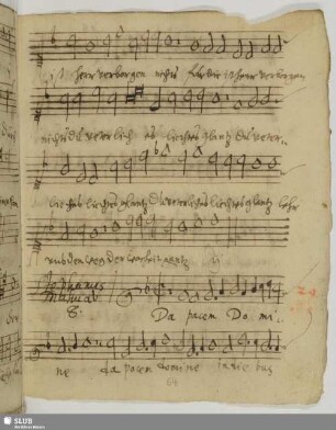 Mahu, Stephan: Da pacem Domine in diebus nostris