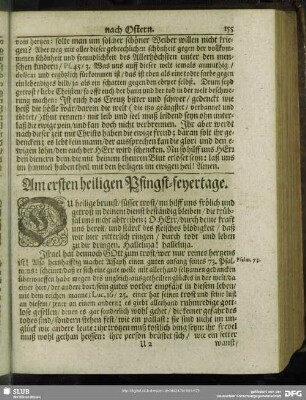 Am ersten heiligen Pfingst-feyertage