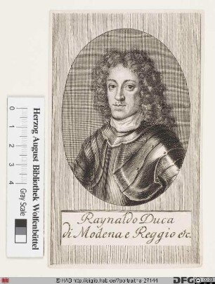 Bildnis Rainaldo (d'Este), Herzog von Modena und Reggio (reg. 1694-1737)