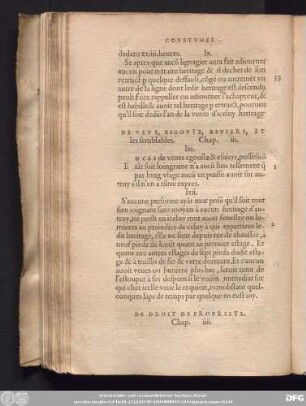 De Droit De Propriete. Chap. iiii.