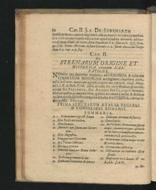 Cap. II. De Strenarum Origine Et Historica earundem Narratione.