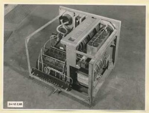 10-kW-Fernsehsender Nr. 507, Schrank B7 Einschub Heizgleichrichter, Foto 1954
