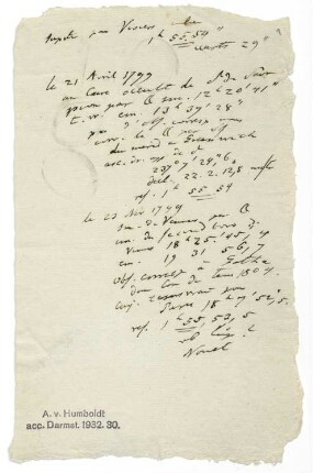 Eclipse des sol observado en la Havana el 21 de Febrero de 1803