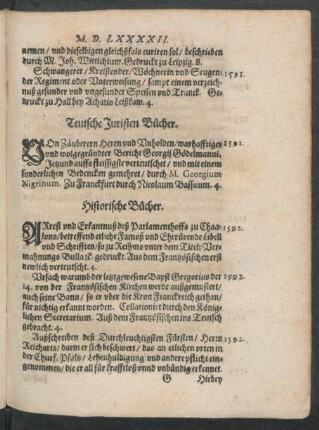 Teutsche Juristen Bücher.