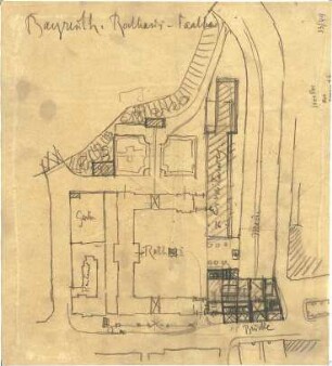 Fischer, Theodor; Bayreuth (Bayern); Rathaus (Umbau Infanteriekaserne) und Saalbau - Lageplan