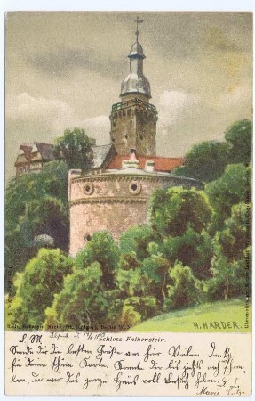 Ansichtskarte: Schloss Falkenstein