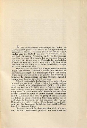 Beitrag zur Casuistik der Balkendefecte