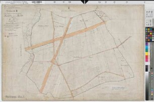 Mühlehausen (Unna), Zusammenlegung Mühlhausen, Urkarte II Flur 1