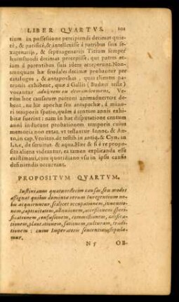 Propositum Quartum.