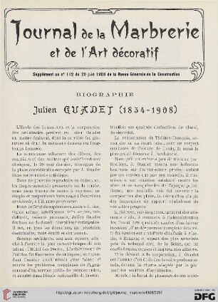 5: Biographie : Julien Guadet (1834-1908)