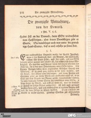 Die zwanzigste Betrachtung [...]