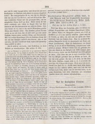 304-306 Aus der theologische Literatur