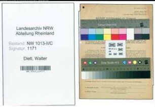 Entnazifizierung Walter Dietl , geb. 09.02.1902 (Werkmeister)