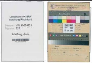Entnazifizierung Anna Adelfang , geb. 03.04.1921 (Schneiderin)