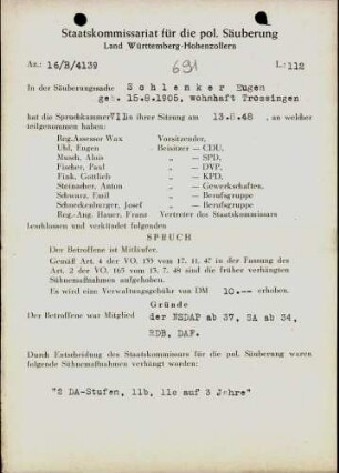 Schlenker, Eugen