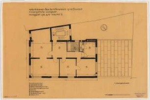 Kreissparkasse Wolgast: Vorentwurf, Grundriss 1. OG 1:50
