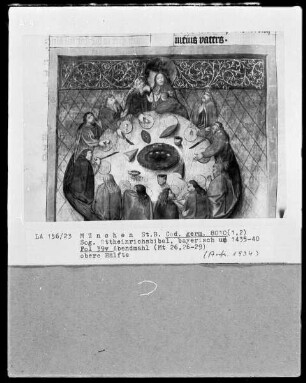 Ottheinrichsbibel — Abendmahl, Folio 39verso