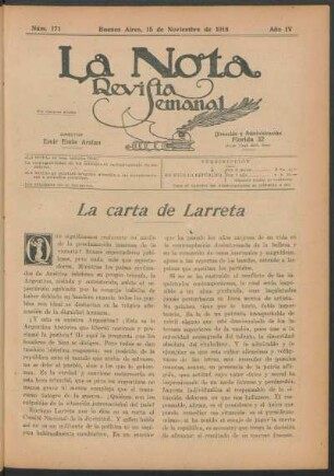 La carta de Larreta