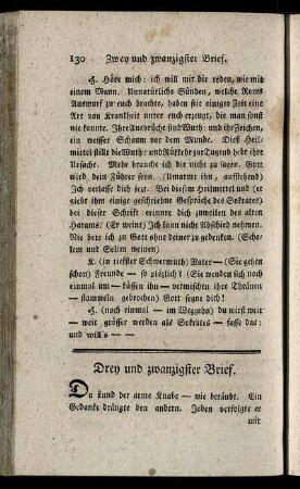 Drey und zwanzigster Brief.