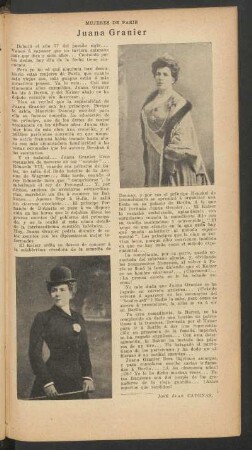 Juana Granier : Mujeres de París