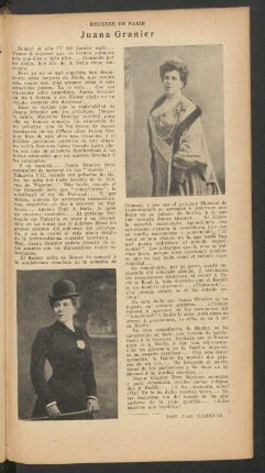 Juana Granier : Mujeres de París