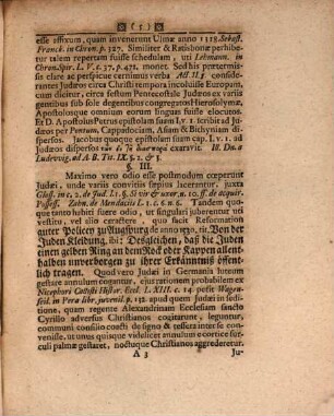Diss. jur. de iuribus singularibus circa Judaeos, maxime in Germania