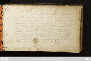 Stammbuch Heinrich Theodor Ziegler